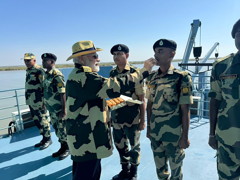 PM Modi celebrates Diwali with soldiers in Gujarat’s Kutch continuing his tradition since 2014