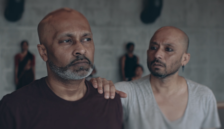Akram Khan and Mavin Khoo rehearse for GIGENIS