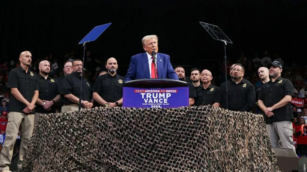 Donald Trump speaking at a rally in Arizona. Photo courtesy: www.instagram.com/realdonaldtrump