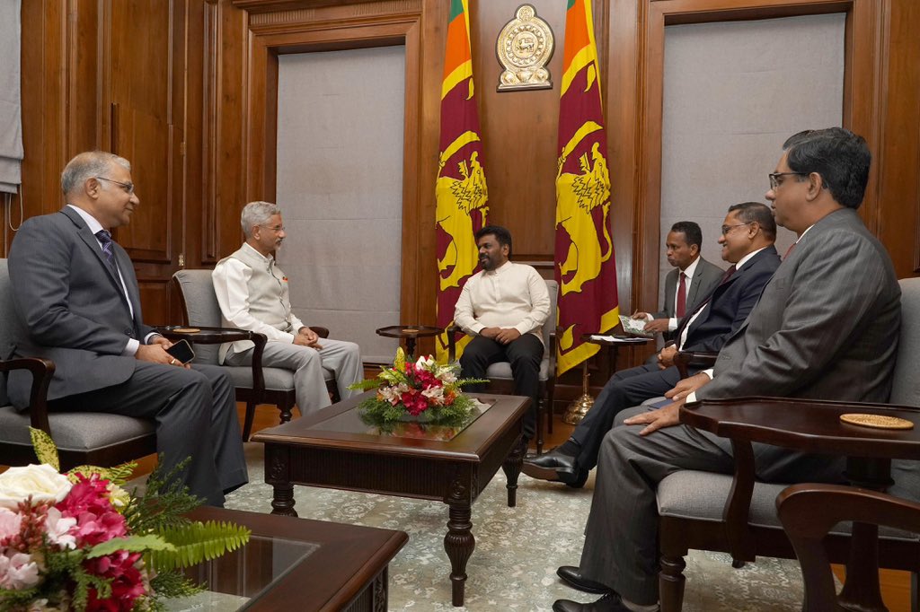 S Jaishankar meets Sri Lanka’s new leadership in Colombo, discusses ways to deepen cooperation