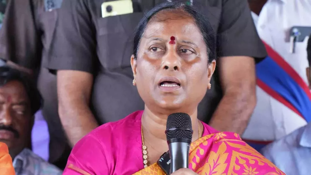 Konda Surekha serves as the Minister of Environment and Forests in the Telangana government. Photo courtesy: Free Press Journal.