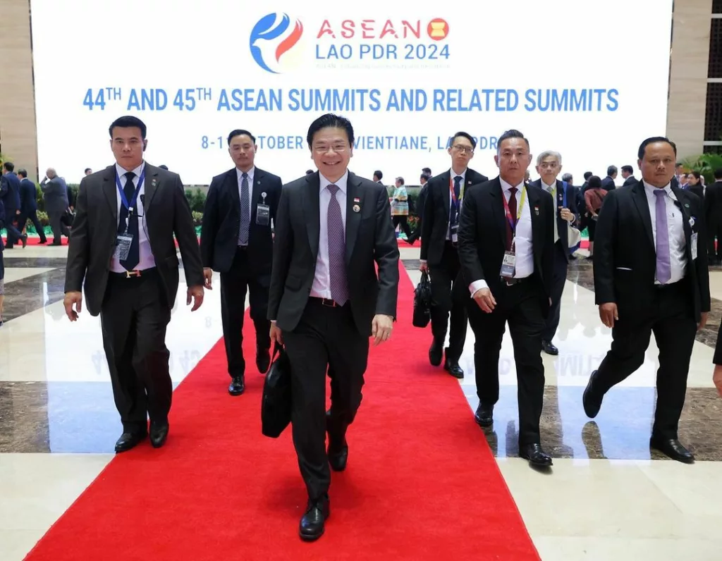 Singapore PM Lawrence Wong at the ASEAN Summits. Photo courtesy: MDDI Photos by Betty Chua/www.instagram.com/lawrencewongst