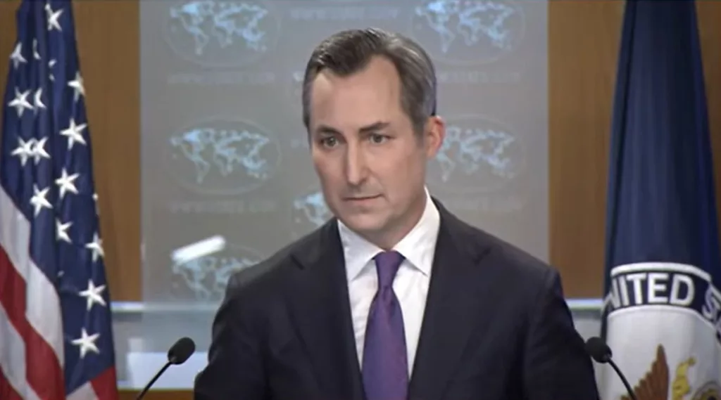 State Department Spokesperson Matthew Miller. Photo courtesy: Screengrab from YouTube.