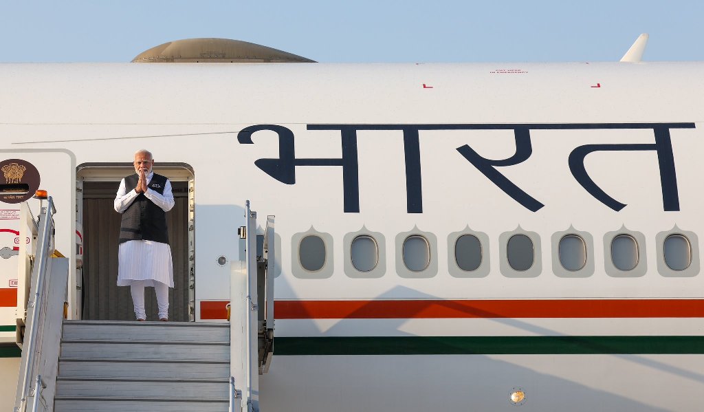 Indian PM Narendra Modi emplaned for Lao PDR on Thursday morning. Photo courtesy: x.com/MEAIndia