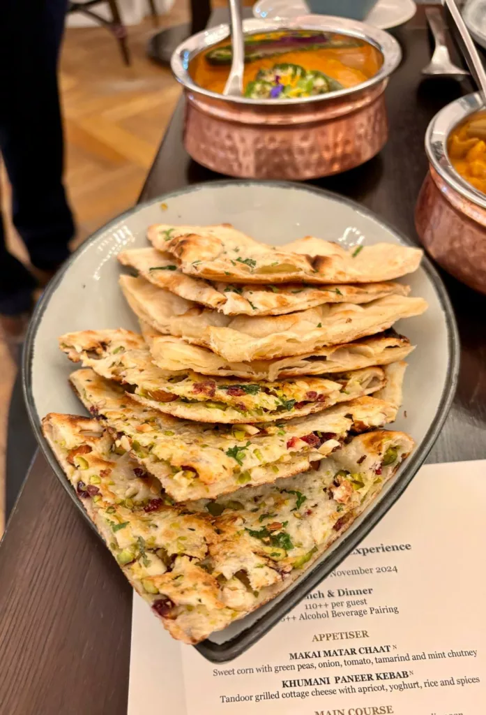 A selection of naan varieties