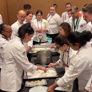 Team building exercise at Worldchefs Congress & Expo 2024
