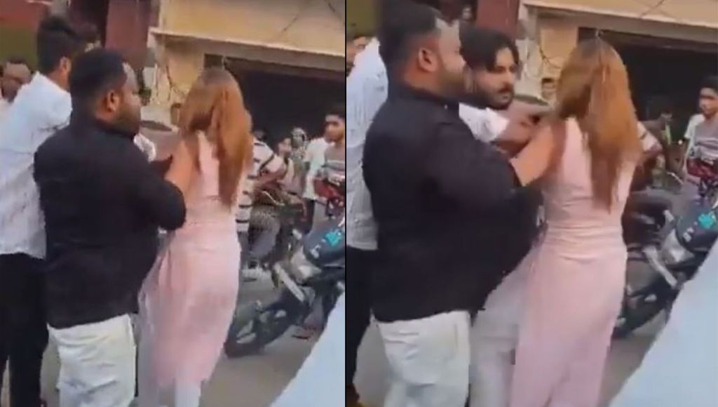 WATCH: Woman beats up harassers in full public view in northern India for eve-teasing