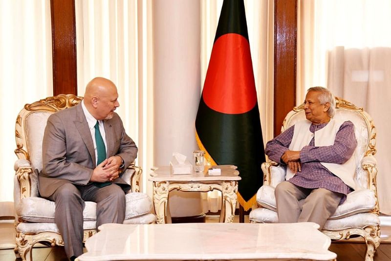 ICC prosecutor Karim A Khan met Bangladesh Interim government chief Muhammad Yunus in Dhaka.