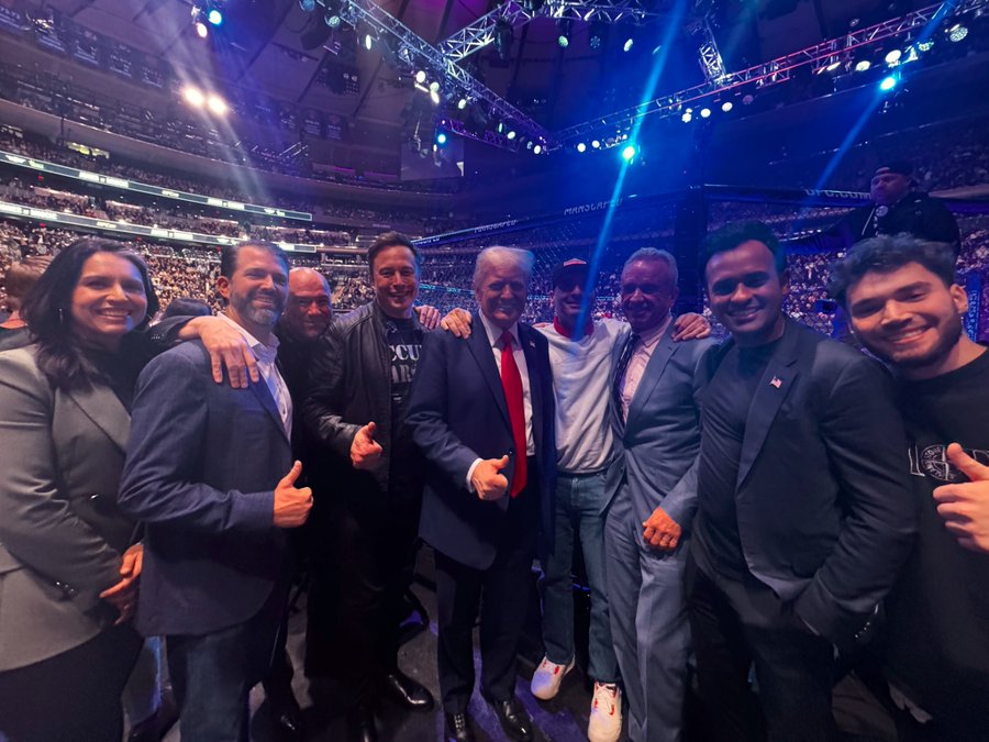 Donald Trump visits Madison Square Garden