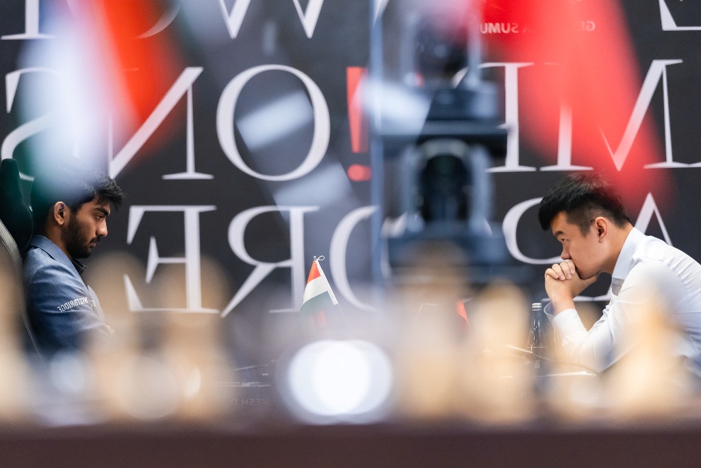 World Chess Championship: D Gukesh claws back with draw as Ding Liren maintains lead