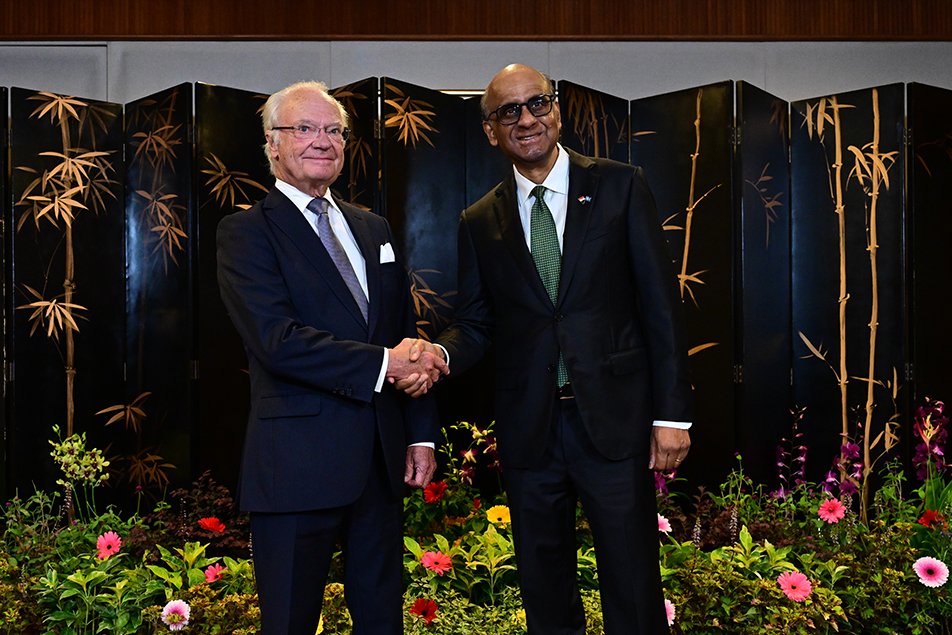 King Carl XVI Gustaf of Sweden visits Singapore Navy Museum, attends business forum on day two of 3-day state visit