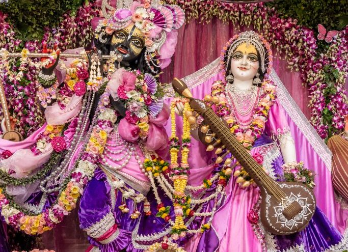 Sri Sri Radha Madhava is the main deities of ISCKON. Photo courtesy: www.mayapur.com