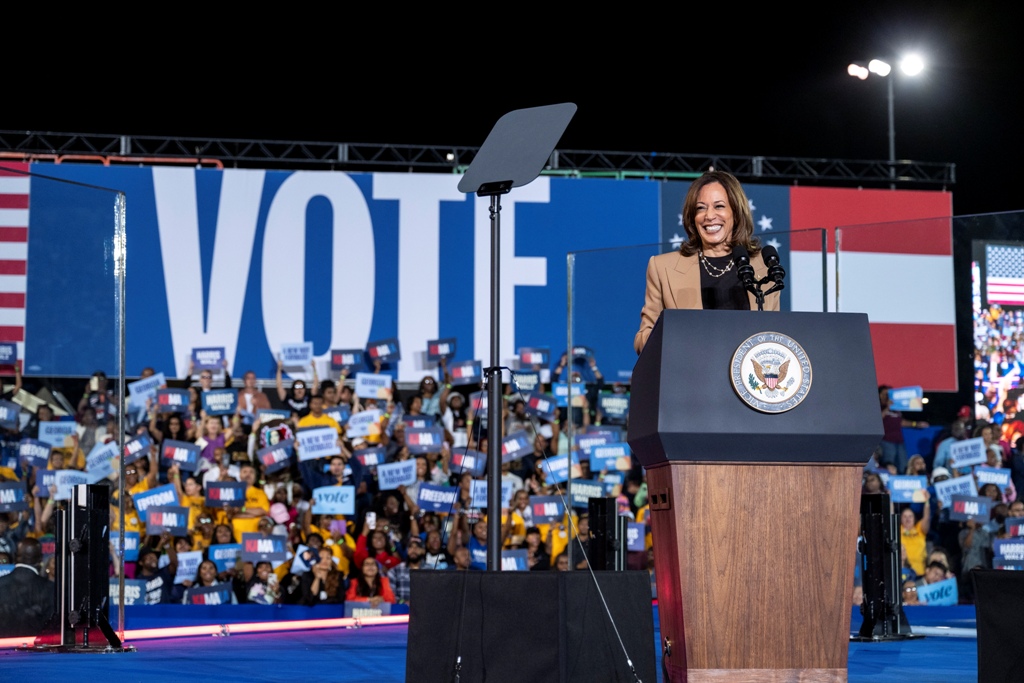 Kamala Harris at a rally in Georgia. Photo courtesy: x.com/KamalaHarris