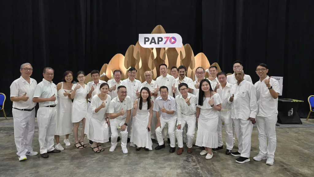 People’s Action Party members at PAP70 conference