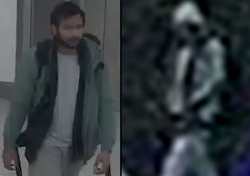 CCTV images of the suspect release by the police. Photo courtesy: www.northants.police.uk