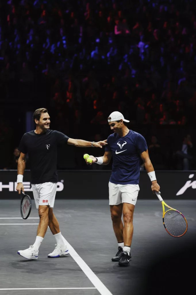 Federer (left) and Nadal. Photo courtesy: x.com/rogerfederer 