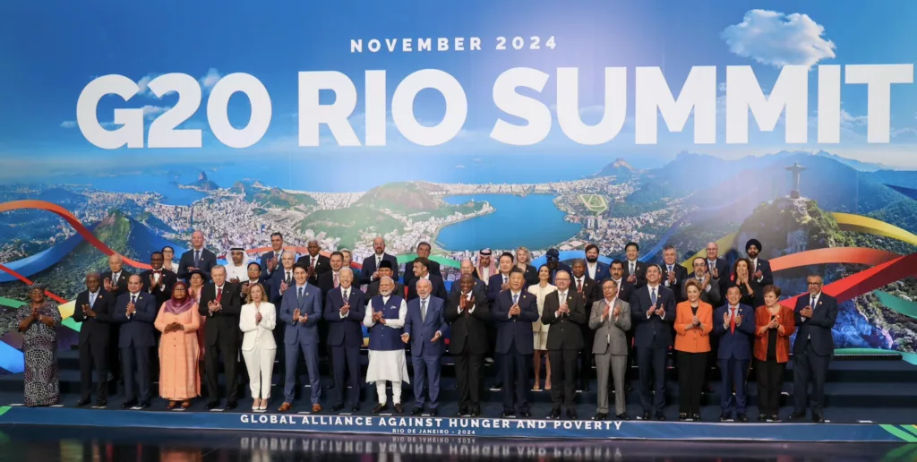 Rio de Janeiro G20 Summit 2024 group photo of world leaders