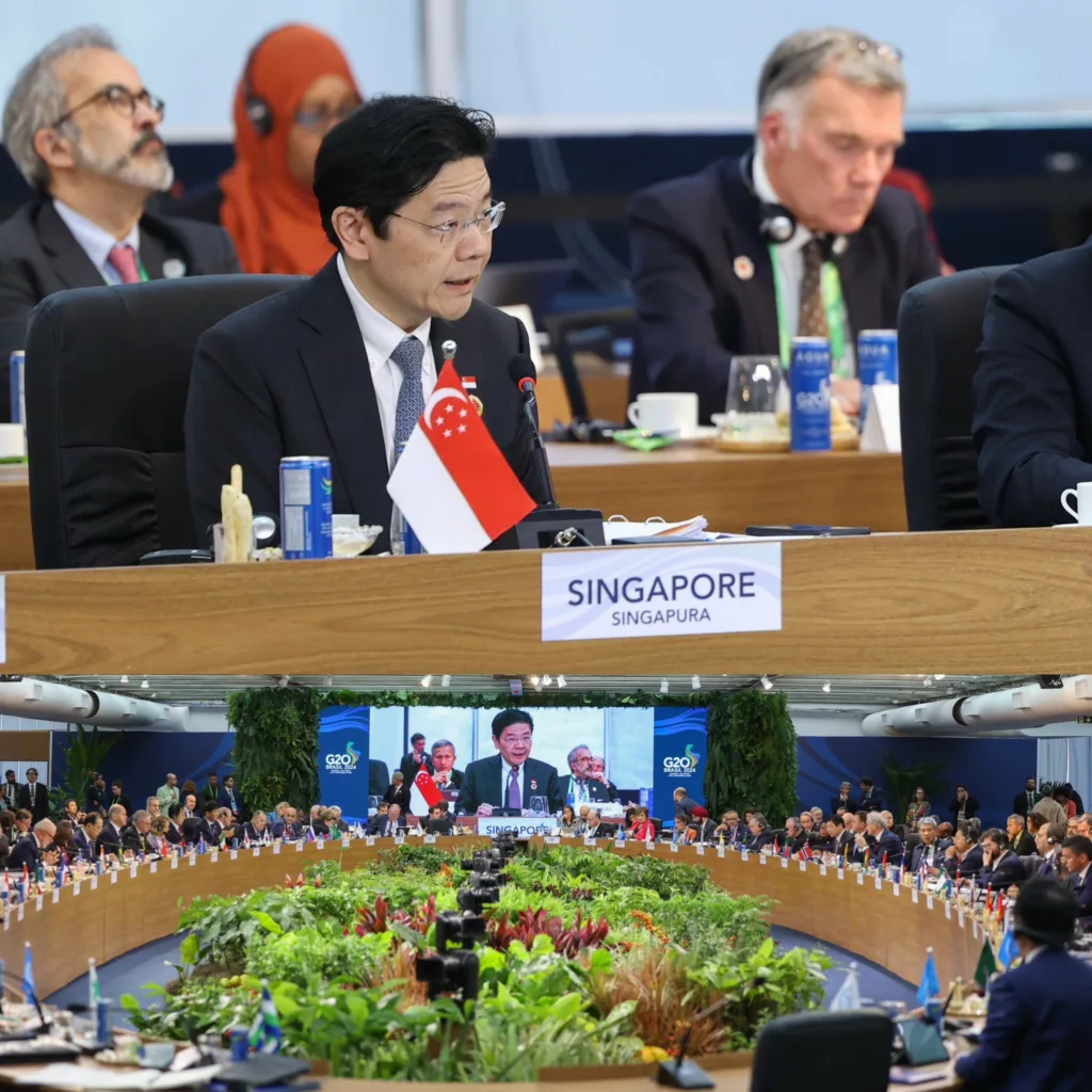 Singapore PM Lawrence Wong at the Rio de Janeiro G20 Summit 2024