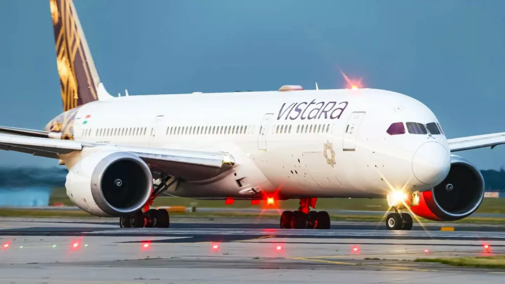 A Vistara aircraft. Photo courtesy: x.com/ganeshkg2002