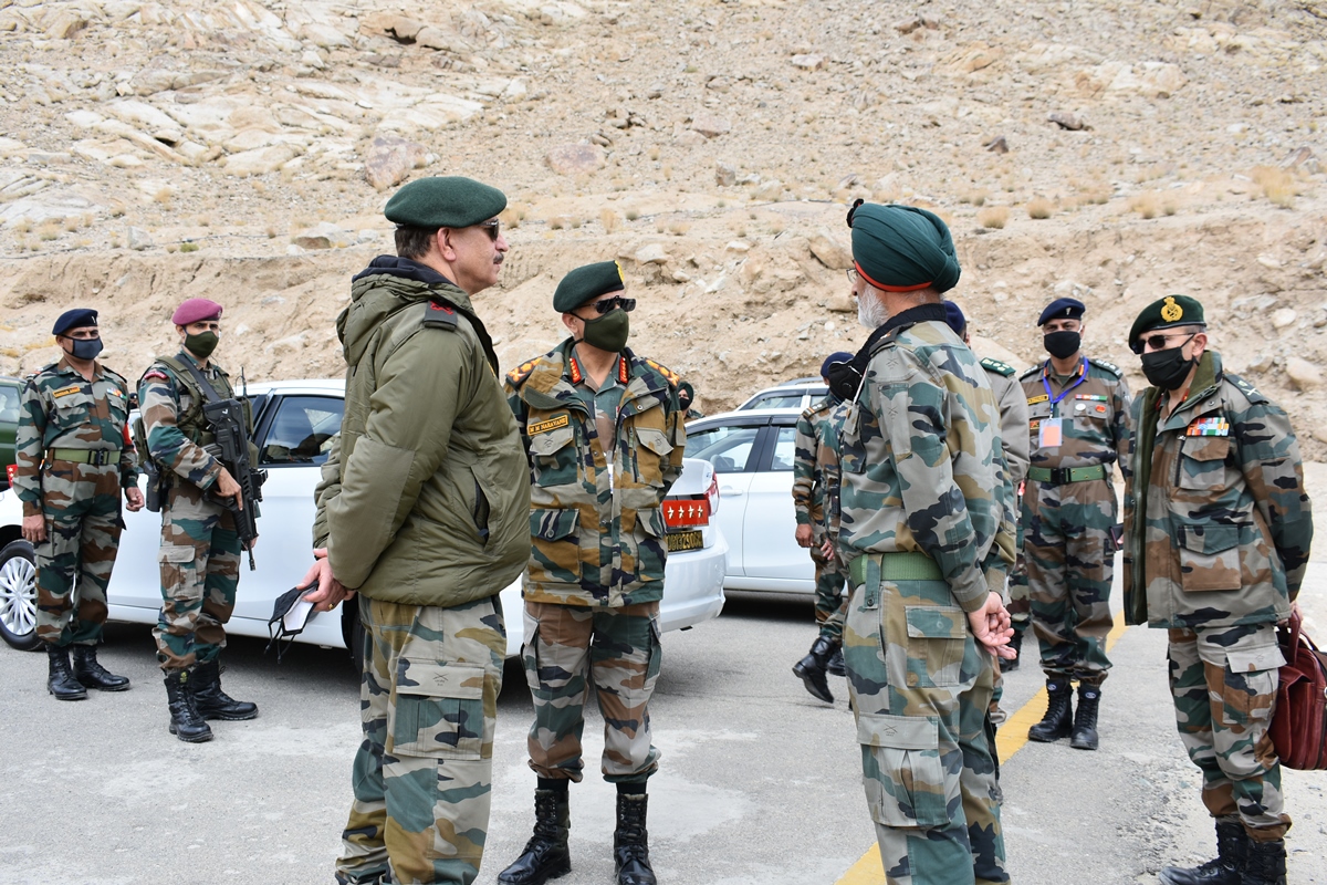 Indian soldiers begin patrolling in Ladakh's Demchok