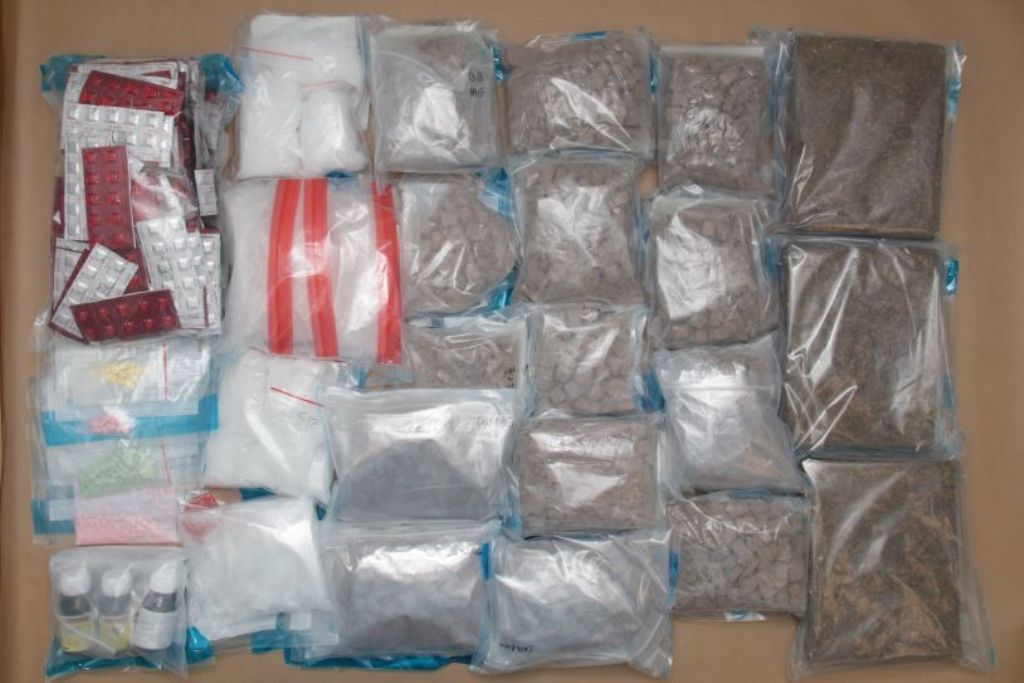 Drugs seized by CNB in an operation conducted on 7 November 2024 in the vicinity of Plantation Crescent. Photo courtesy: www.cnb.gov.sg
