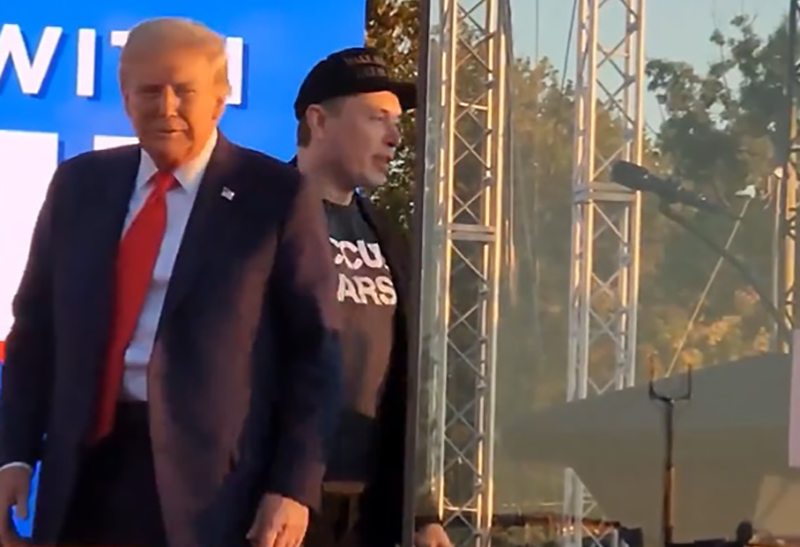 Tech entrepreneur Elon Musk joins Donald Trump during his telephone conversation with Ukrainian President Volodymyr Zelenskyy