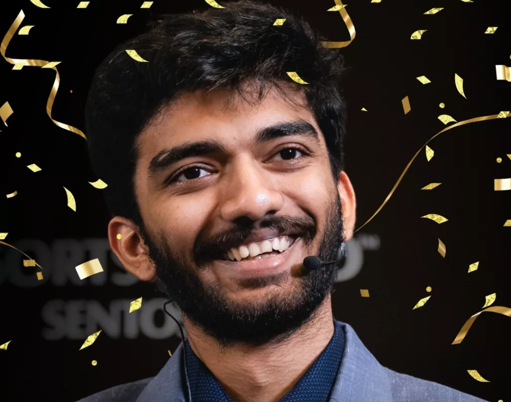 World Chess Championship winner D Gukesh. Photo courtesy: twitter.com/FIDE_chess