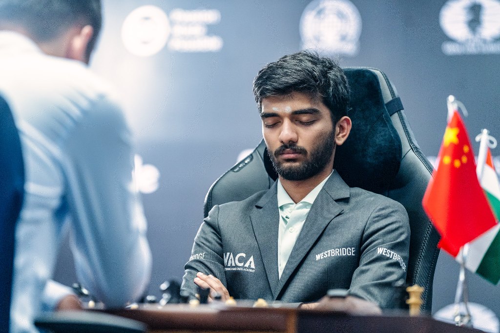 World Chess Championship: D Gukesh squanders advantage, settles for draw in Game 7