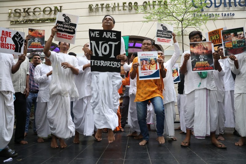 ISKCON claims ‘Islamists’ attacked only lawyer who was ready to defend arrested Hindu leader Chinmoy Krishna Das in Bangladesh