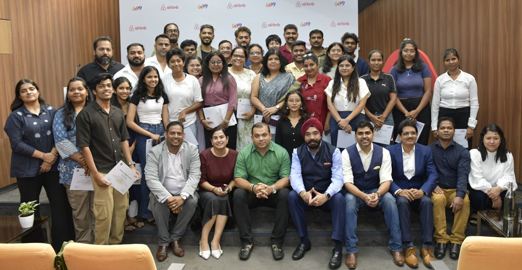 Airbnb Entrepreneurship Academy participants with the Goan Tourism Minister. Photo courtesy: Collected