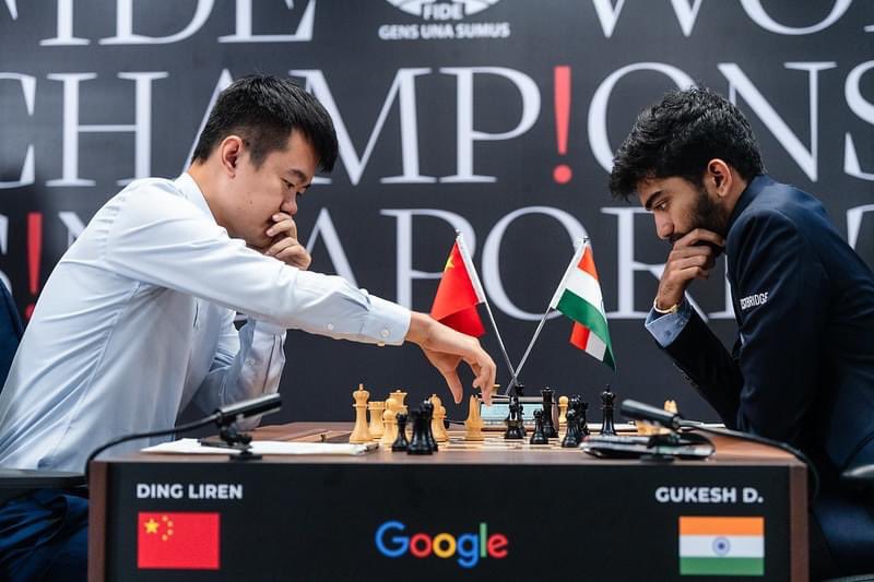 World Chess Championship: D Gukesh, Ding Liren play out yet another draw, score tied at 4 after Game 8
