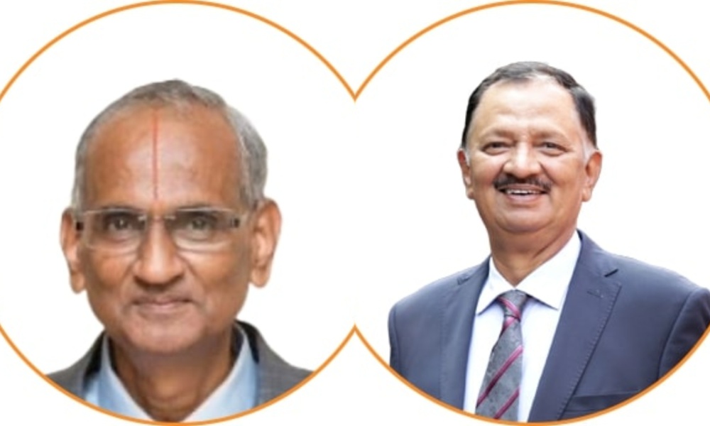 Newgen founders T.S. Varadarajan and Diwakar Nigam. Photo courtesy: newgensoft.com