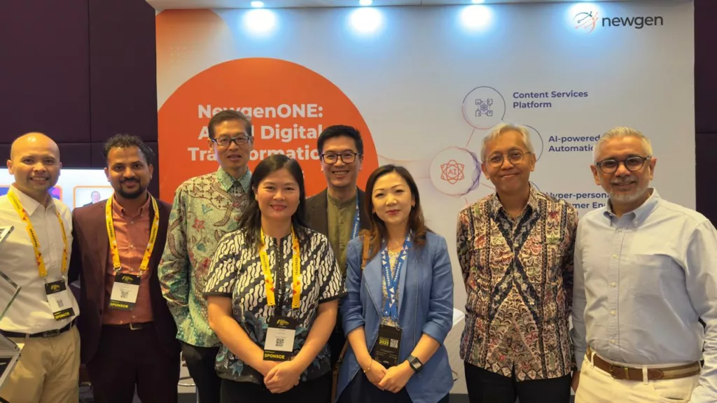 Newgen members at WFIS Indonesia. Photo courtesy: Newgen