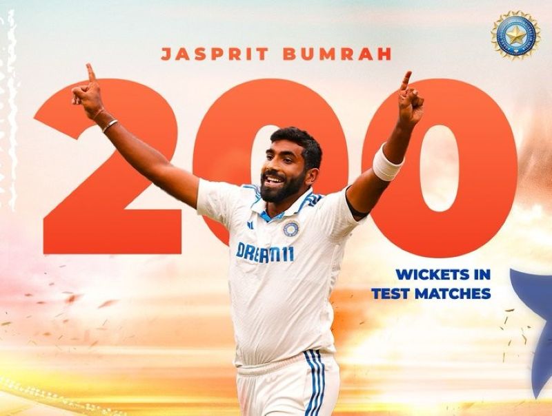 Jasprit Bumrah completes 200 wickets in Test during ongoing fourth match against Australia 