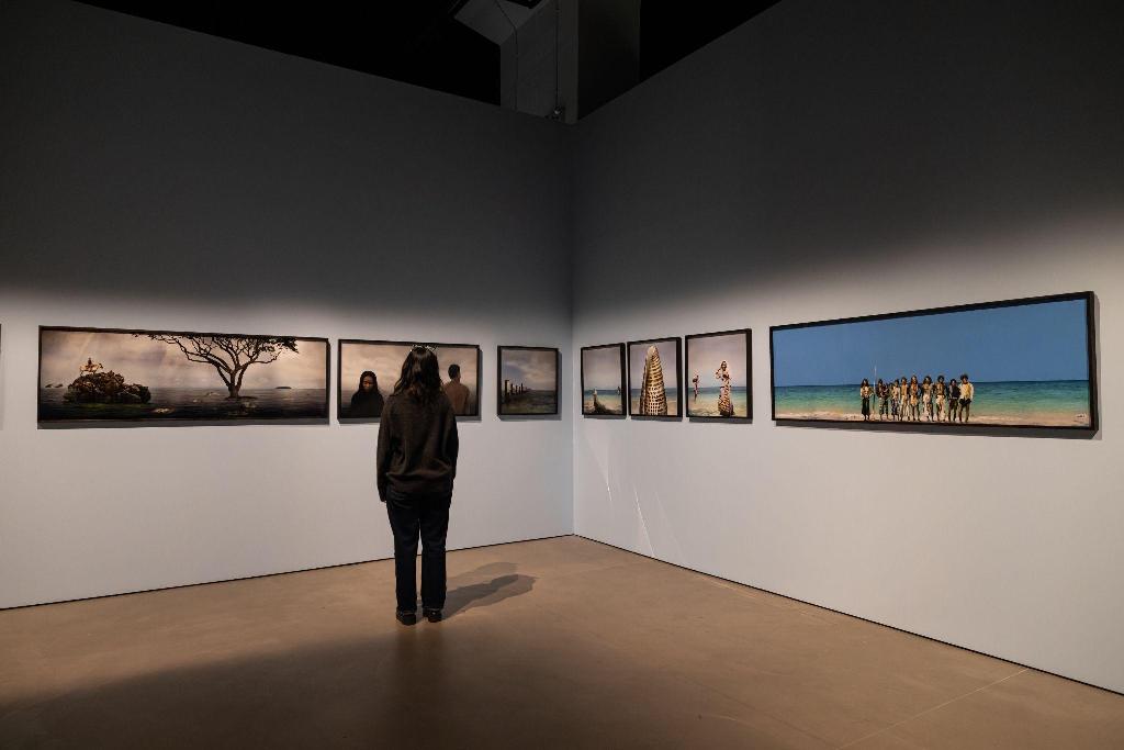 Installation view of Yee I-Lann’s ‘Sulu Stories’ (2005). Photo courtesy: Singapore Art Museum.