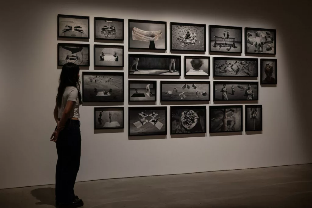 Installation view of Yee I-Lann’s ‘Measuring Project: Chapters One to Seven’ (2021-2022). Photo courtesy: Singapore Art Museum.