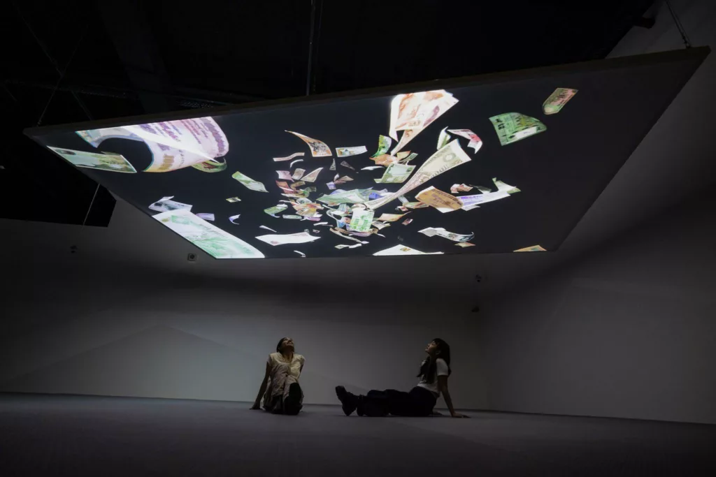 Installation view of Pratchaya Phinthong’s ‘Undrift’ (2024). Photo courtesy: Singapore Art Museum.