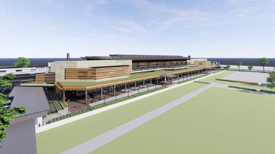 Artist impression of NS6/DE2 Interchange Station