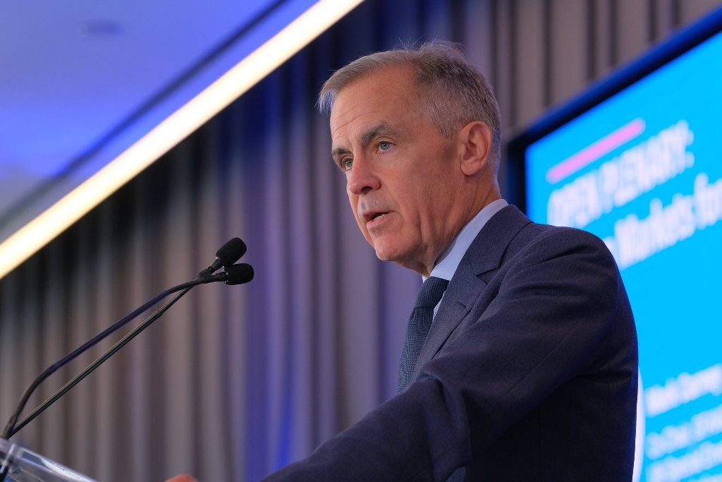 Mark Carney speaking at the inaugural VCM Day at Climate Week NYC. Photo courtesy: x.com/MarkJCarney