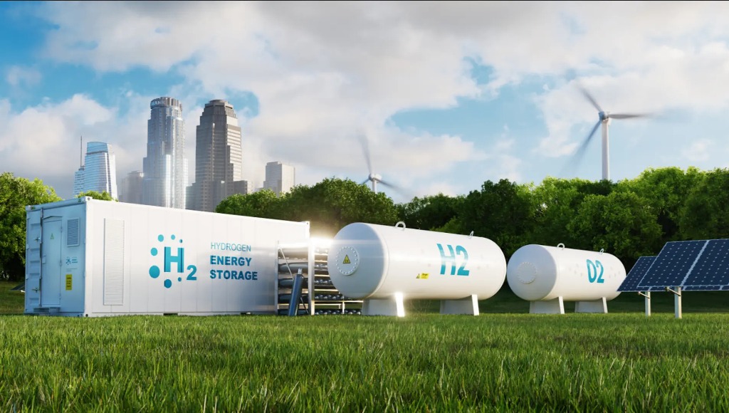 A green hydrogen setup. representational image. Photo courtesy: www.essar.com
