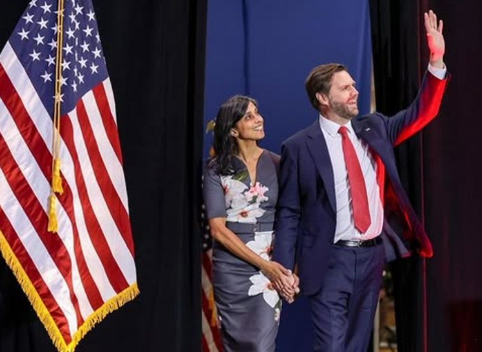 Usha Vance with JD Vance