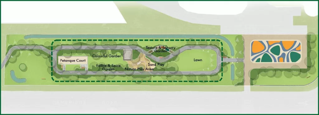 A map of Pek Kio Park, Singapore