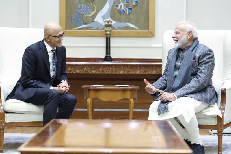 Microsoft announces $3 bn investment in India after Satya Nadella met PM Modi