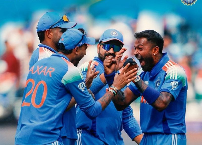 Champions Trophy: India restrict Pakistan to 241 despite Saud Shakeel’s 62 in Dubai thriller
