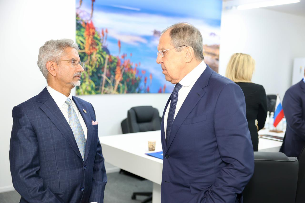 S Jaishankar, Sergey Lavrov meet in Johannesburg, discuss bilateral ties and Ukraine