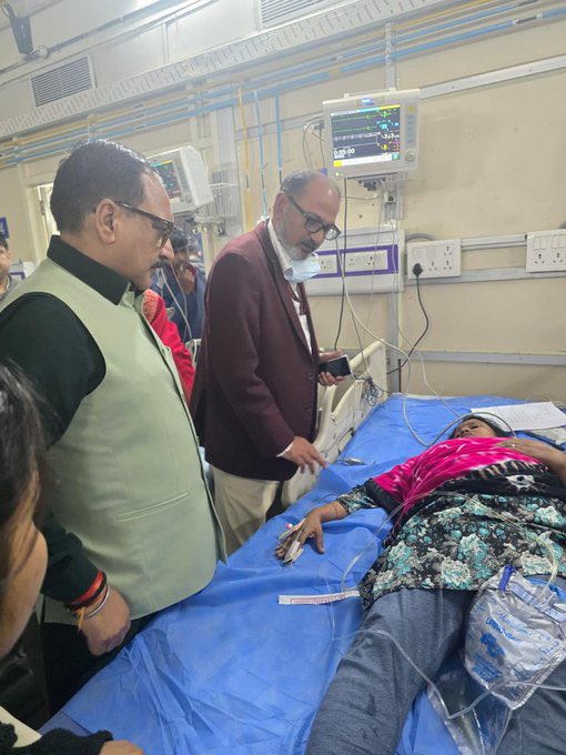 New Delhi Railway Station stampede victim at Lok Nayak Jai Prakash Hospital in Delhi