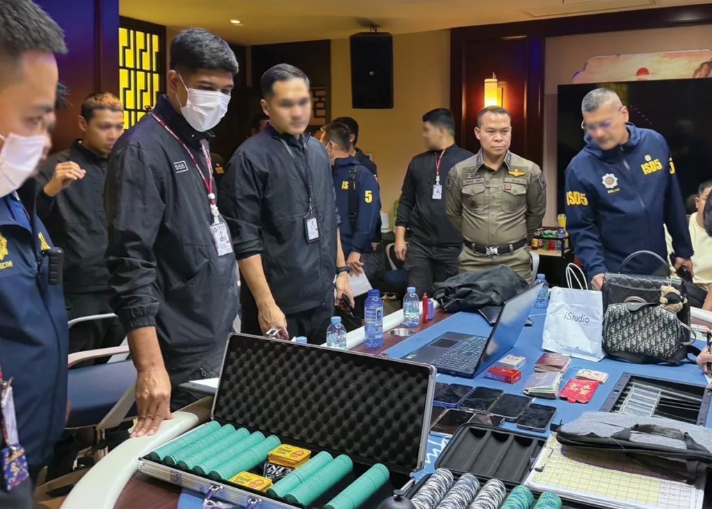 Gambling paraphernalia seized