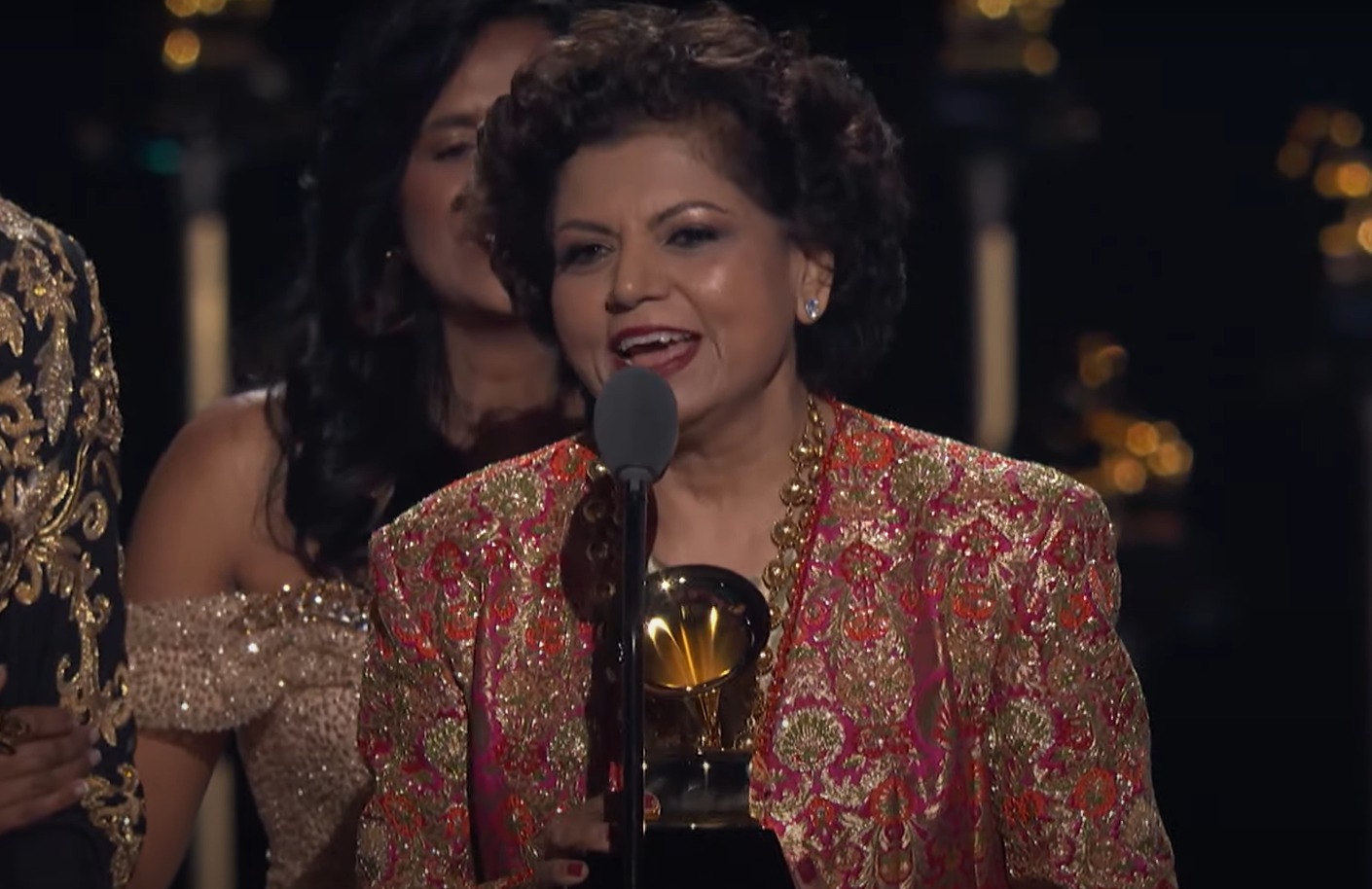 Indian-American business leader and musician Chandrika Tandon takes home Grammy
