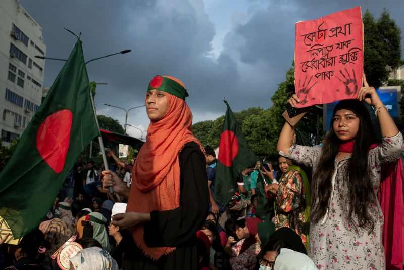 US government will present Bangladeshi women student leaders who spearheaded the movement against former PM Sheikh Hasina.