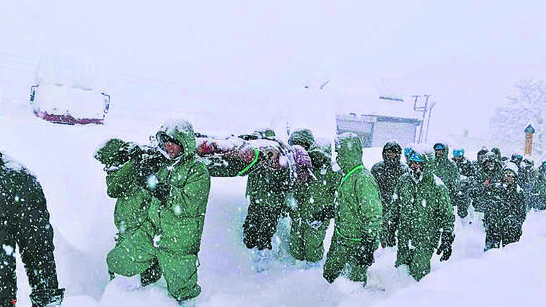Rescue work after Uttarakhand avalanche